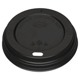 Fiesta Compostable Recyclable Black Polystyrene Coffee Cup Lid 12/16oz (Pack of 1000)
